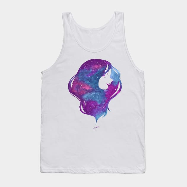 galaxy Tank Top by melivillosa